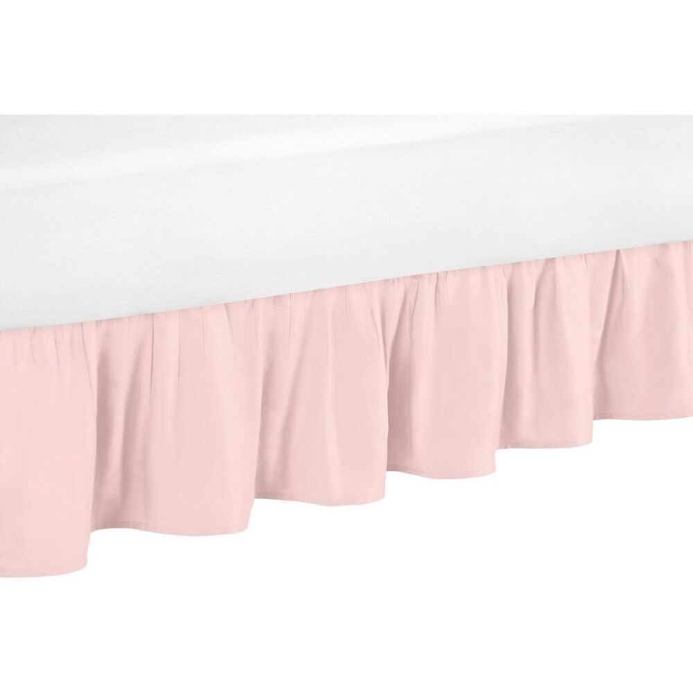 Sweet Jojo Designs Dust Ruffle Queen Bed Skirt Amelia Blush Pink
